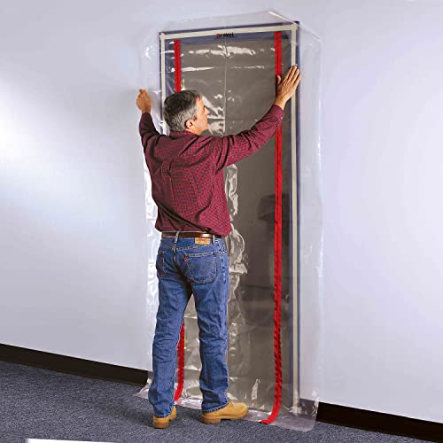 ZIPWALL ZDC PK6 ZipDoor kommerzielle Tür-Set, Staubeindämmung, transparent, 6 Stück