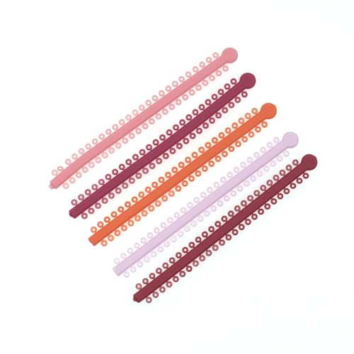 Image of 1000 Ties Orthodontics Dental Ligature Ties Elastic Mixed Color Bands for Brackets Braces Orthodontics Treatment