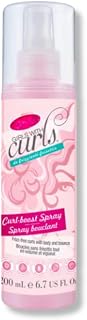 Girls With Curls Curl Boost Spray for Body and Bounce, Pink, 8 FL OZ, Professional Hair Styling Product