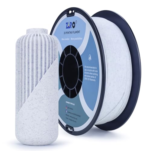 Image of ZIRO PLA Stone Filament 1.75mm,3D Printer Filament PLA 1.75mm Blue and White Color 1KG(2.2lbs) - Blue and White