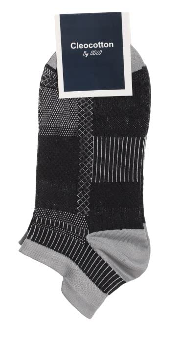 Cleocotton Compression Socks for Men and Women| Black color (LXL), 4-pack