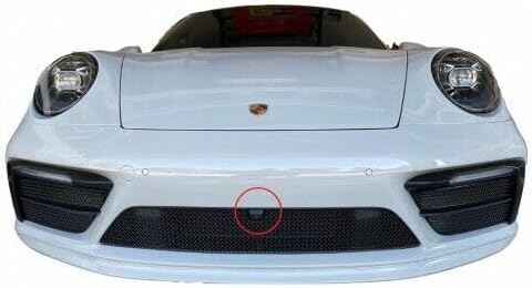 Zunsport Compatible With Porsche Carrera 992 (Sport Design Package) with Front Driving Camera - Front Grille Set - Black Finish (2018 -)