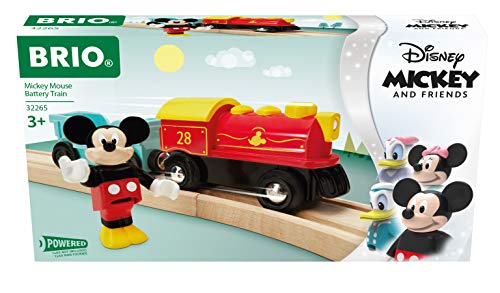 Brio 32265 Disney Mickey And Friends: Mickey Mouse Battery Train | Wooden Toy Train Set For Kids Age 3 And Up - Amazon Exclusive (63226500) #TOP6