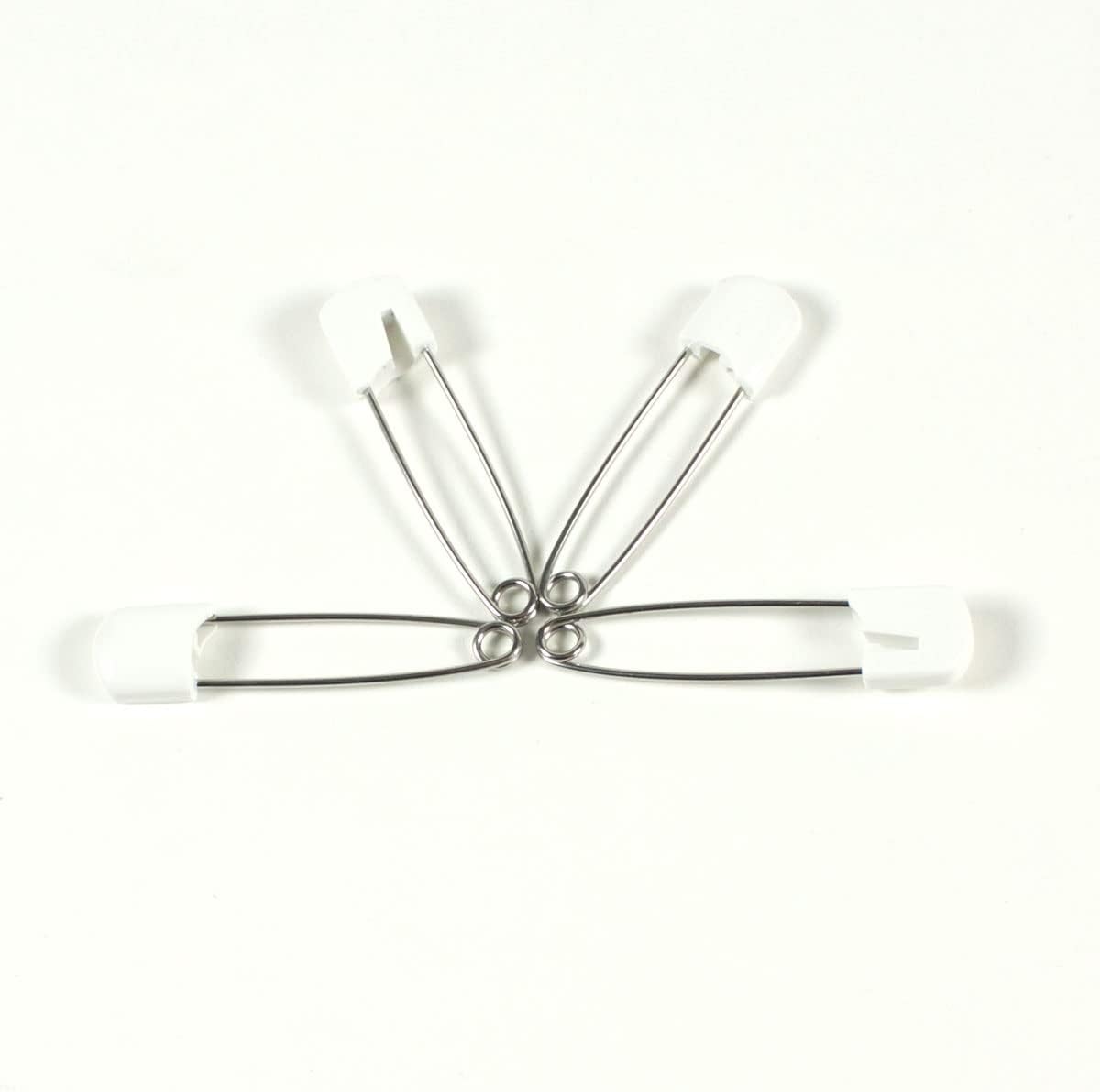 Plastic Headed Diaper Pins - White - 4 Pack : Baby Diaper Pins : Baby