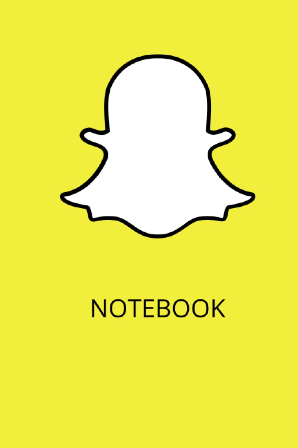 Notebook: Funky snapchat yellow notebook