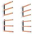 Homydom Wood Organizer and Lumber Storage Metal Rack with 3-Level Wall Mount, 2 Pack