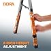 Bora Portamate Speedhorse XT Sawhorse Pair- Two pack, 30-36 inch height adjustable Legs, Metal Top for 2x4, Heavy Duty Pro Bench Saw Horse for Contractors, Carpenters - PM-4550T,Orange