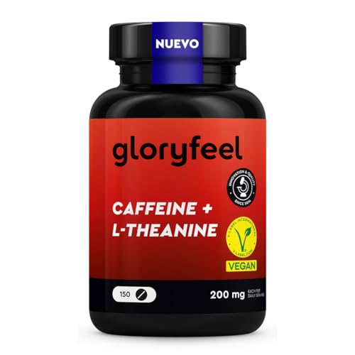 Cafeína + L-Teanina en Altas Dosis - 150 Tabletas con 200mg de Cafeína + 200mg de L-Teanina de...