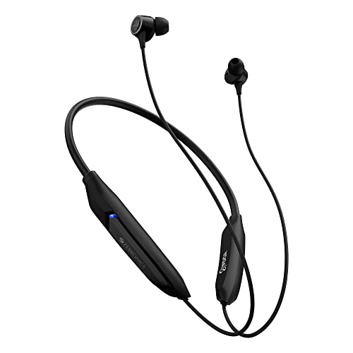 Image of ZEBRONICS Yoga N3 with 46 Hours Backup,Bluetooth V5.2 Wireless Headphones Neckband,Enc Calling,Gaming Mode (Upto 50Ms),Voice Assistant,Dual Pairing,Splash Proof&Type C (Black),in Ear