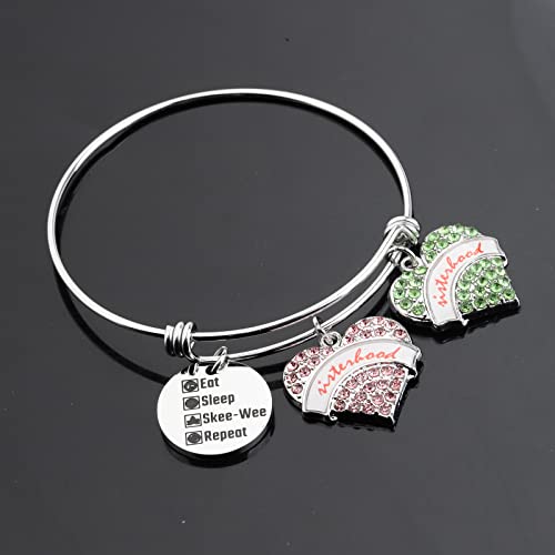 Image of MYOSPARK Greek Sorority Gift Maple Leaf Bracelet Sorority Paraphernalia Graduation Gift for Sisters