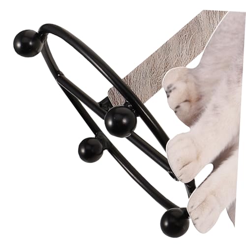 Support papier toilette chat mignon avec rangement élégant et finitions métal