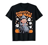Disfraz de Silla de Ruedas de Halloween para discapacitados, fingir Que Soy Hombre de hoj Camiseta