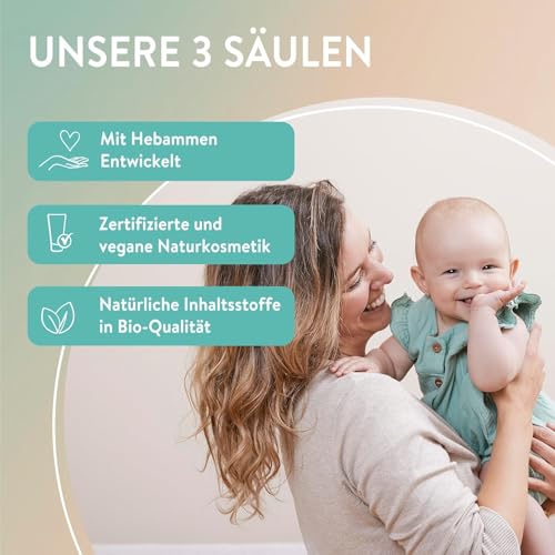 MABYEN Baby Pflegeöl Mandel – Pflege- & Massageöl für Babys, parfümfrei & Ultra sensitiv, mit Bio-Mandelöl, Jojobaöl & Pflaumenkernöl, für Babypflege & Babymassage, 200 ml
