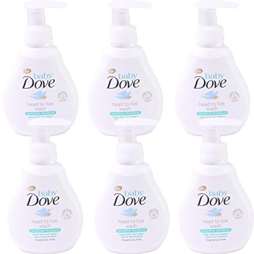 Image of Baby Dove Head to Toe Wash, Sensitive Moisture, 6.76 Ounce (Pack of 6)