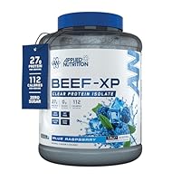 Applied Nutrition Clear Hydrolysed Beef Protein Isolate Powder, Fruit Juice Style, Dairy Free, Lactose Free, Zero Sugar, Low Fat, 1.8kg - 60 Servings (Blue Raspberry)
