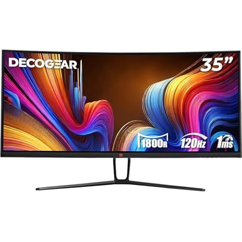 Deco Gear 35” Curved Gaming Ultrawide Monitor Cover