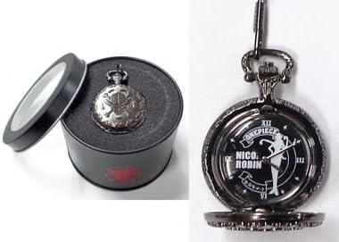 Amazon ワンピース 懐中時計 ブラック Gm1 ニコ ロビン アニメ 萌えグッズ 通販