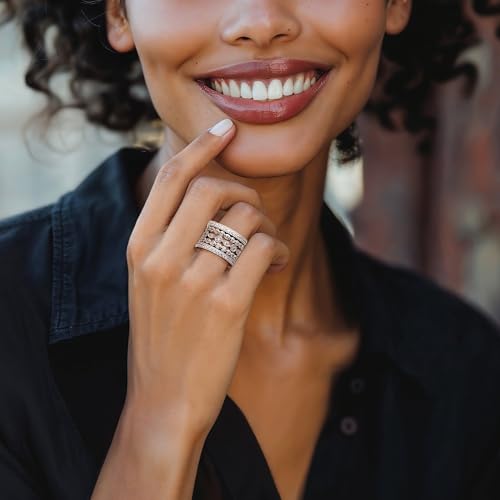 Ross-Simons 2.50 ct. t.w. CZ Jewelry Set: 5 Eternity Bands in Sterling Silver2