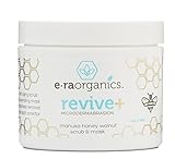 Era Organics Microdermabrasion Facial Scrub & Face Exfoliator - Spa Quality Exfoliating Face Mask with Manuka Honey & Walnut - Moisturizing Facial Exfoliant for Dry Skin, Blackheads, Wrinkles, Acne +