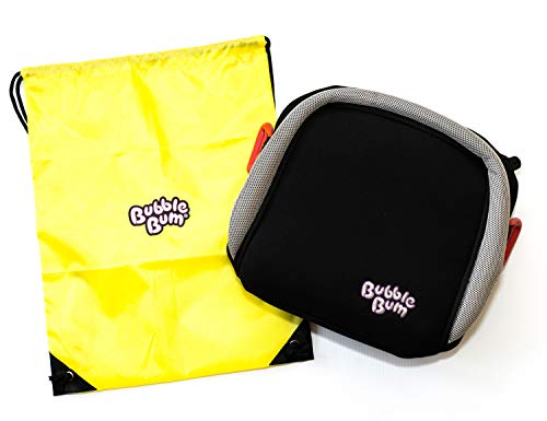 Le pack 'aventure' noir -> Siège auto BubbleBum et sac à dos avec cordon de serrage