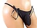 aishani Pouch Panties Men's Thong G-string Hipster Underpants,S Black