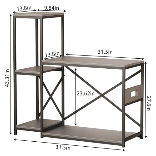 Image of Fish Tank Stand for up to 29 Gallon Aquarium, Reptile Terrariums Tank Stand, Reptile Tank Stand with Stable Metal Frame