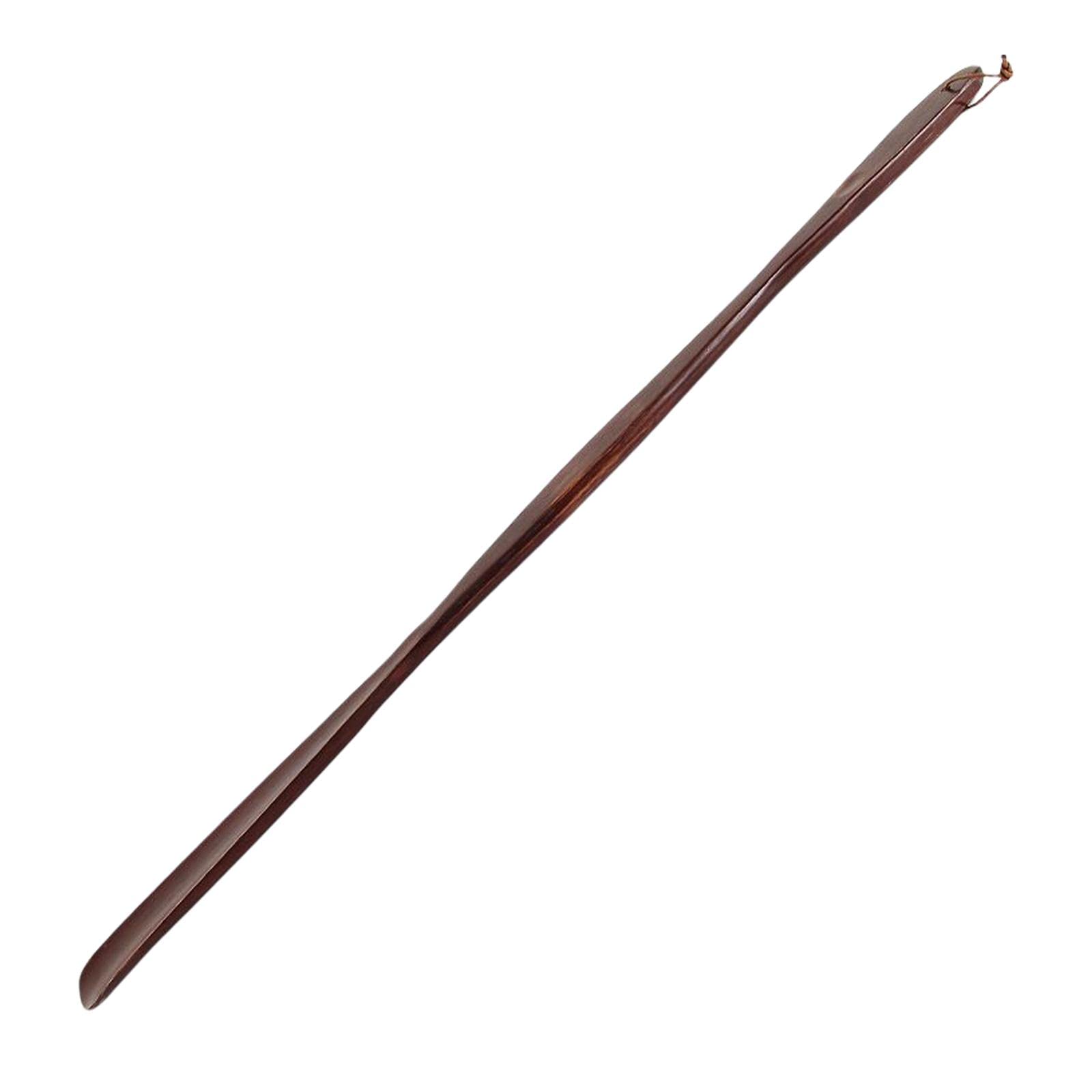 Calzador Madera Largo Portátil Extensible Funcional Ayuda Flexible con Cuerda para Hombres Mujeres Familiares Adecuado para Calzado de Cuero Hogar Reg