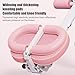 nawoefii ‌Ab Machine with LCD Data Display Screen, 5-Level Height Adjustable Abdominal Trainer, Thickened Foam Handle & Non-Slip Base, Full Body Workout Equipment for Home Gym Pink