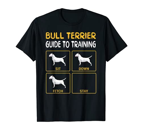 Bull Terrier Guide To Training Dog Obedience T-Shirt, Black