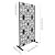 Metal Privacy Screen Outdoor Privacy Screen Fence 72" H×36" W Freestanding Decorative for Patio Outdoor Privacy Panels Decorative Divider for Porch Balcony Lawn (Black-Flower)