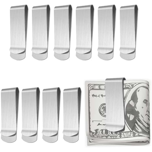 La Mejor Lista de Pinzas para billetes para Hombre favoritos de las personas. 43 15 Piezas Clip Para Billetes, Clip Billetes, Acero Inoxidable, 50 * 20 * 0.8mm, Minimalista, Para Hombres, Viajeros Frecuentes, Profesionales, Regalos para Hombre