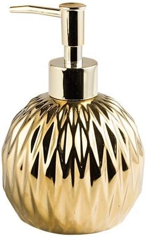 Amazon シャンプーボトル ディスペンサー リンス ボディソープ ボトル 詰め替えボトル おしゃれ 陶器 人気 部屋飾り インテリア シャワージェル シャンプー ハンドソープ 洗剤用 北欧風 ゴールド ディスペンサー ソープ シャンプー用ディスペンサー ホーム