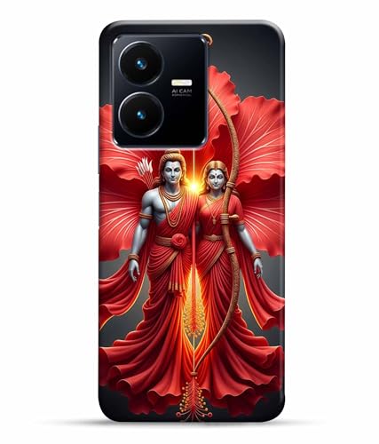 Image of Lord Ram with Sita MATA Printed Hard Back Case Cover & Compatible for Vivo Y22 | Vivo Y22S | V2207 (Multicolor) - D1806