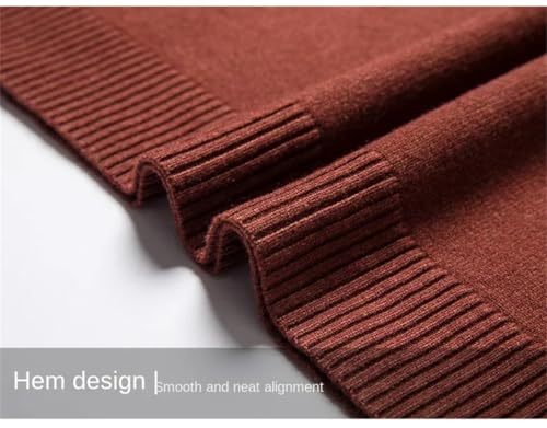 Men's Winter Thermal Turtleneck Elastic Cold-Resistant Solid Color Sweater3