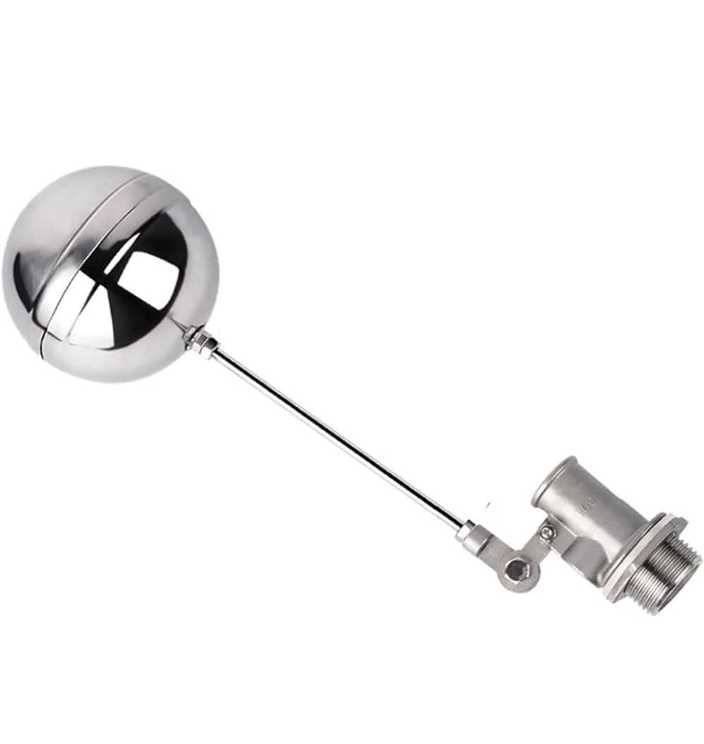 Adjustable 304 SUS Float Ball Valve for Water Tank, Tower & Pool - 1/2", 3/4", 1" Sizes,1pcs(1inch)