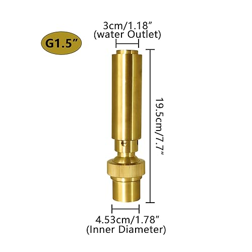 Buse de fontaine de colonne d'eau avec angle réglable 3,8 cm - 6