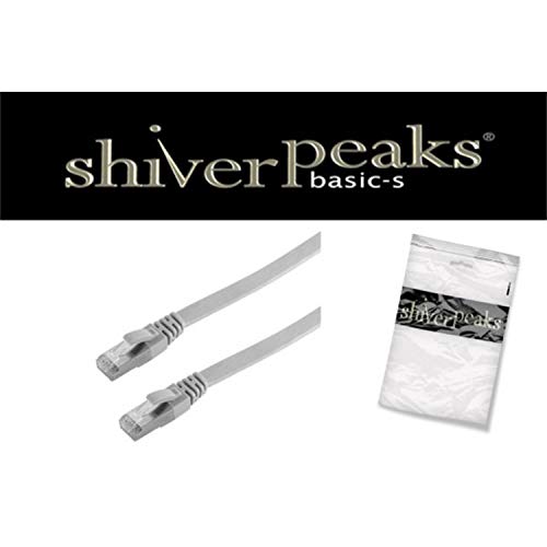 Preisvergleich Produktbild shiverpeaks RJ45 Flachkabel m. CAT 7 Rohkabel Slim 0,5m
