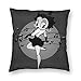 Produktbild hfdff Tanzen Betty Boop Weiche Bequeme Kissenbezüge, Schlafsofa Kissenbezug Dekoration, passend für 18 x 18 Kissen