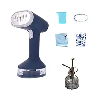 Ubervia Handheld Steam Iron, Household Small Vertical Electric Steamer, Travel Dormitory Mini Portable Steam Ironing,Blue