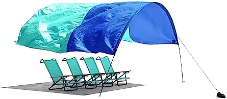 Shibumi Shade®, World's Best Beach Shade, The Original Wind-Powered® Beach Canopy, Provides 150 Sq. Ft. of Shade, Compact & Easy to Carry, Sets up in 3 Minutes, Designed & Sewn in America