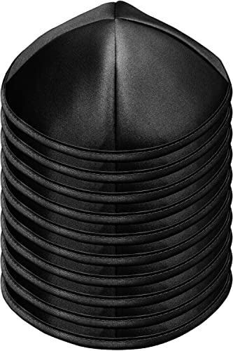 Image of Pack of 10 or 30-Pcs - Hq 19 /20CM Satin Kippah for Men & Boys, Yamaka Hat Designed in Israel - Kippot Bulk