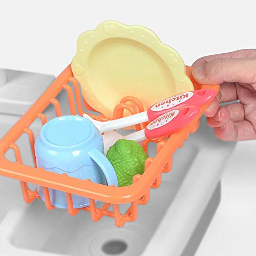 Küchenspielzeug Spülbecken Kinder Waschbecken Putzzeug Spielzeug Geschirrspülszene Wasserspiel Rollenspiel Kinderküche… – Bild 6