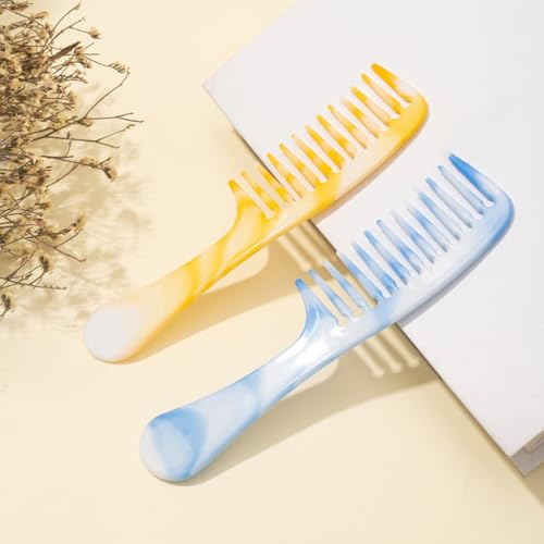 Peines de dientes anchos para cabello rizado, 2 unidades miniatura 5