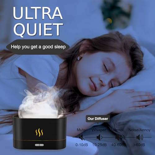 Diffuseur d'air design avec effet feu LED et arrêt automatique - 6