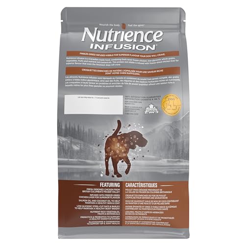 Nutrience Infusion Healthy Senior Dog Food, 10 kg (22 lb), Freeze-Dried Canadian Chicken, Dry Dog Food, Nourriture Pour Chien, Manger Pour Chien image 7
