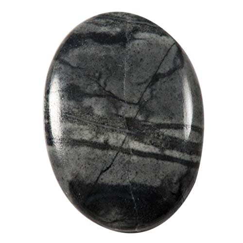 Jaspe Picasso pierre précieuse ovale naturelle de 45,85 ct, cabochon en vrac pour bijoux Nj84