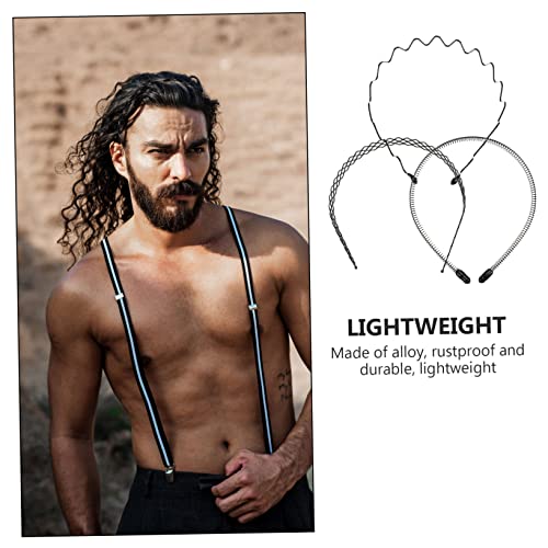 12Pcs Sports Headband for Boys Lightweight Hair Hoops for Face Washing Makeup Sports Stylish Wave Design Comfortable Elastic Hair Holders3