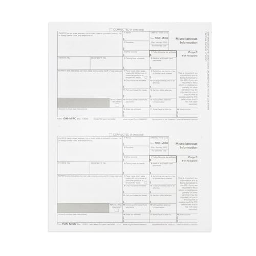 image for Blue Summit Supplies 2023 1099 MISC Forms with TaxRight Software (Form