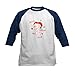 CafePress Betty Boop Fan Club Kisses Kids Baseball T Shirt Kids Cotton Baseball Jersey, 3/4 Raglan Sleeve Shirt Navy/White