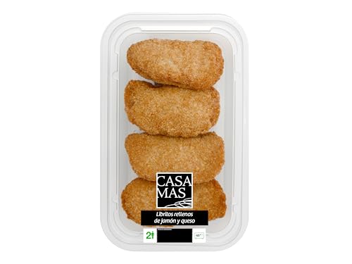 CASA MAS Libritos Rellenos de Jamón y Queso 320 grs (4 unidad)
